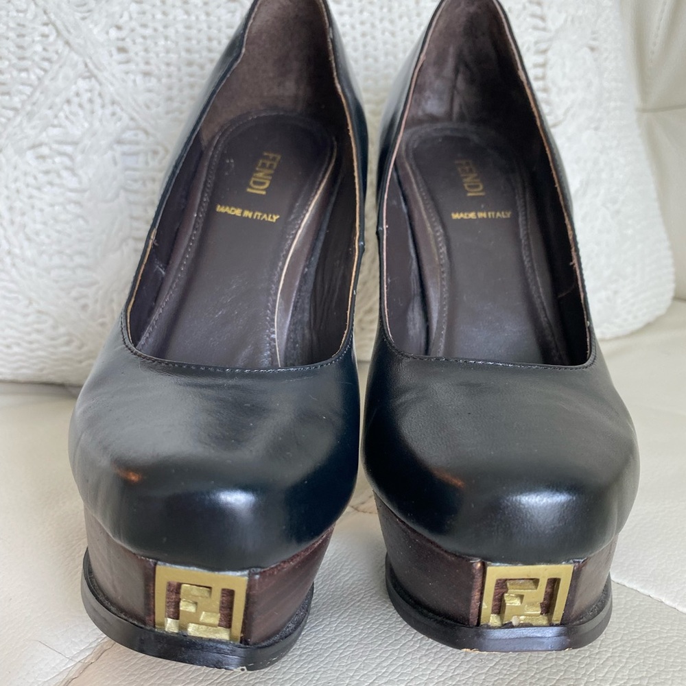 Fendi black pumps